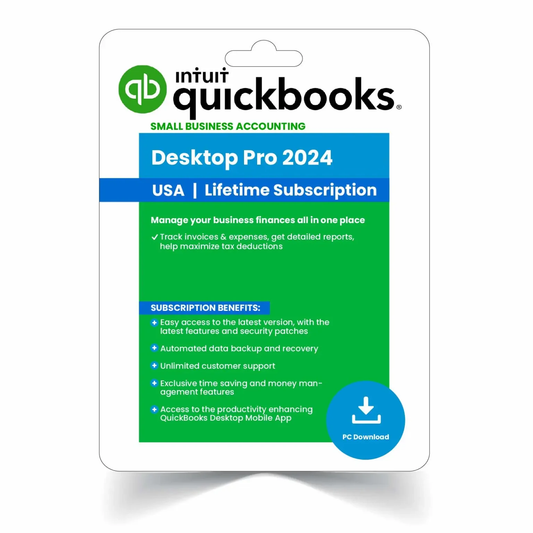 Quickbooks desktop Pro 2024 for windows | No-Subscription